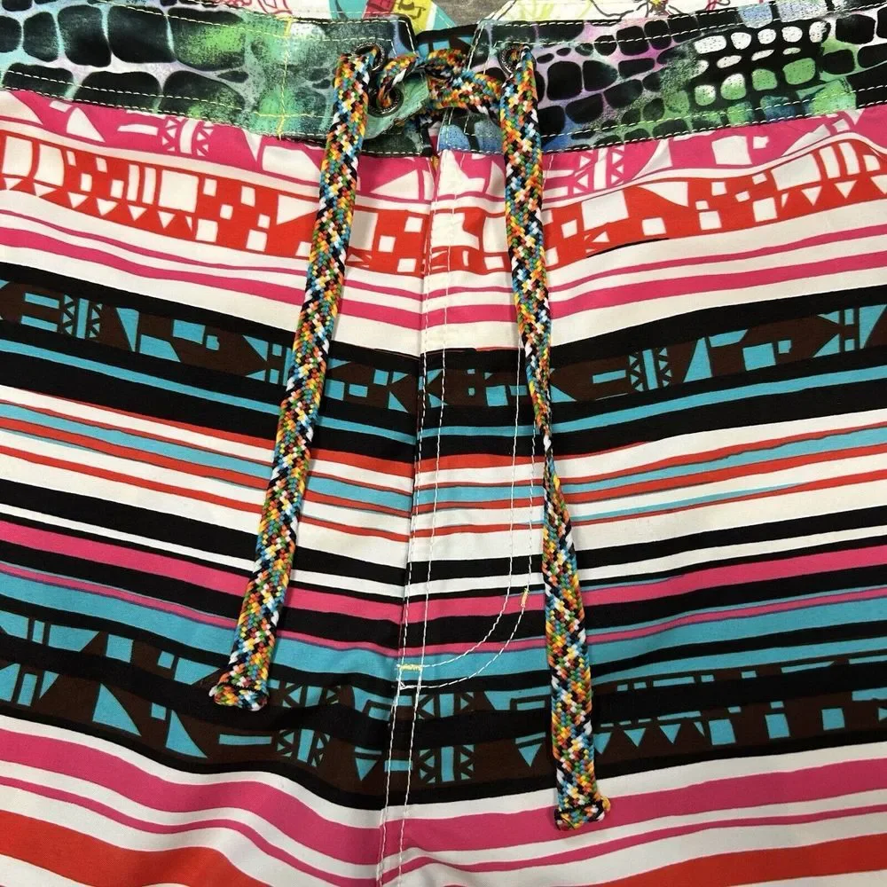 Robert Graham Paradise Men Geometric Swim Trunks Board Shorts‎ Size 38 (280)